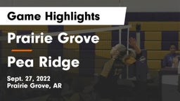 Prairie Grove  vs Pea Ridge  Game Highlights - Sept. 27, 2022