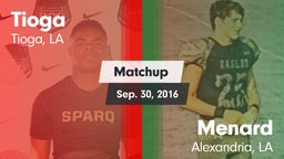 Matchup: Tioga vs. Menard  2016