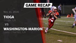 Recap: Tioga  vs. Washington-Marion  2016