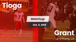 Matchup: Tioga vs. Grant  2018