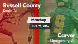 Matchup: Russell County vs. Carver  2016