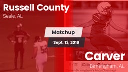 Matchup: Russell County vs. Carver  2019