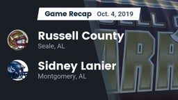 Recap: Russell County  vs. Sidney Lanier  2019