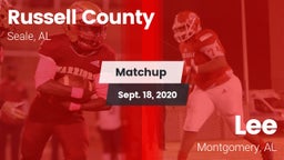 Matchup: Russell County vs. Lee  2020