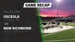 Recap: Osceola  vs. New Richmond  2016