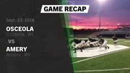 Recap: Osceola  vs. Amery  2016