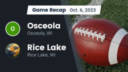 Recap: Osceola  vs. Rice Lake  2023
