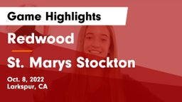 Redwood  vs St. Marys Stockton Game Highlights - Oct. 8, 2022