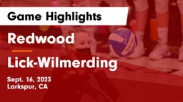 Redwood  vs Lick-Wilmerding Game Highlights - Sept. 16, 2023