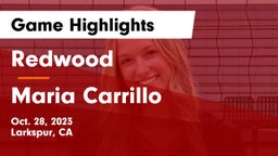 Redwood  vs Maria Carrillo Game Highlights - Oct. 28, 2023