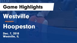 Westville  vs Hoopeston Game Highlights - Dec. 7, 2018