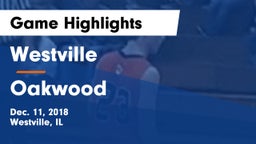 Westville  vs Oakwood Game Highlights - Dec. 11, 2018