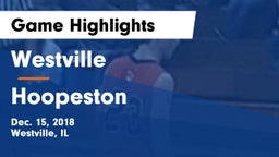Westville  vs Hoopeston Game Highlights - Dec. 15, 2018