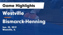 Westville  vs Bismarck-Henning Game Highlights - Jan. 25, 2019