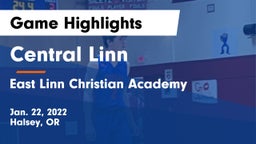 Central Linn  vs East Linn Christian Academy Game Highlights - Jan. 22, 2022