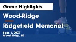 Wood-Ridge  vs Ridgefield Memorial  Game Highlights - Sept. 1, 2023