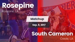 Matchup: Rosepine vs. South Cameron  2017