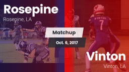 Matchup: Rosepine vs. Vinton  2017