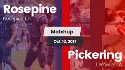 Matchup: Rosepine vs. Pickering  2017