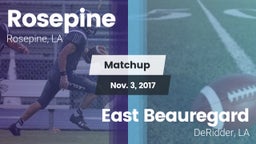 Matchup: Rosepine vs. East Beauregard  2017