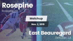 Matchup: Rosepine vs. East Beauregard  2018