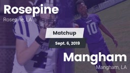 Matchup: Rosepine vs. Mangham  2019
