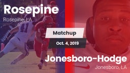 Matchup: Rosepine vs. Jonesboro-Hodge  2019