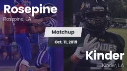 Matchup: Rosepine vs. Kinder  2019