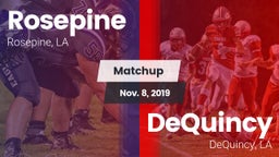 Matchup: Rosepine vs. DeQuincy  2019