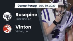 Recap: Rosepine  vs. Vinton  2020