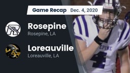 Recap: Rosepine  vs. Loreauville  2020