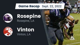 Recap: Rosepine  vs. Vinton  2022