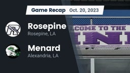 Recap: Rosepine  vs. Menard  2023