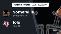 Recap: Somerville  vs. Iola  2019
