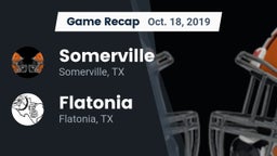 Recap: Somerville  vs. Flatonia  2019