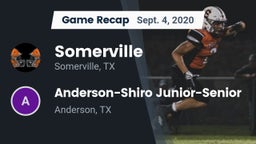 Recap: Somerville  vs. Anderson-Shiro Junior-Senior  2020
