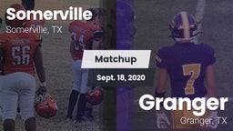Matchup: Somerville vs. Granger  2020