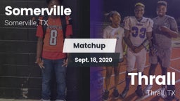 Matchup: Somerville vs. Thrall  2020