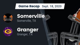Recap: Somerville  vs. Granger  2020