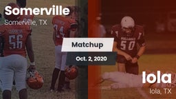 Matchup: Somerville vs. Iola  2020