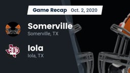 Recap: Somerville  vs. Iola  2020