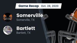 Recap: Somerville  vs. Bartlett  2020