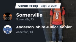 Recap: Somerville  vs. Anderson-Shiro Junior-Senior  2021