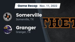Recap: Somerville  vs. Granger  2022