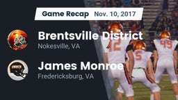Recap: Brentsville District  vs. James Monroe  2017