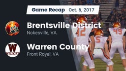 Recap: Brentsville District  vs. Warren County 2017