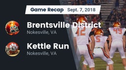 Recap: Brentsville District  vs. Kettle Run  2018