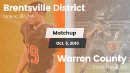 Matchup: Brentsville District vs. Warren County 2018