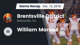 Recap: Brentsville District  vs. William Monroe  2018