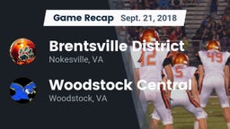 Recap: Brentsville District  vs. Woodstock Central  2018